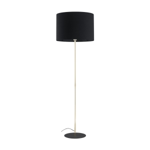 Lampa stojąca z abażurem Lampa podłogowa UMBERTO kolor złoty / czarny na E27 - 16029 TK Lighting