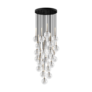 Lampa wisząca NILOS kolor czarny / złoty na G9 - 10099 TK Lighting