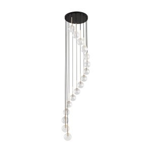 Lampa wisząca AURORA kolor czarny / złoty na G9 - 10182 TK Lighting