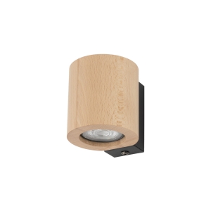Lampa ścienna Kinkiet EVE kolor buk / czarny na GU10 - 10197 TK Lighting
