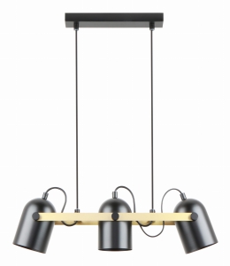 A8163-3A FATI LAMPA WISZĄCA CZARNY MAT-ZŁOTY/MATT BLACK-GOLDEN Zuma Line