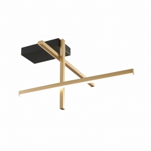22008C3-BK/GD EDGE LAMPA SUFITOWA CZARNO-ZŁOTA/BLACK-GOLD Zuma Line