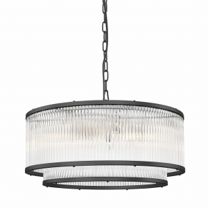 P0528-06H-P7AC SERGIO LAMPA WISZĄCA CZARNA/BLACK Zuma Line