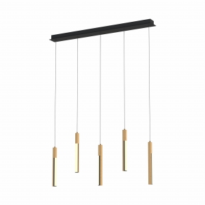 MD4768-5-3BMT ELIOT LAMPA WISZĄCA CZARNA-DREWNO/BLACK-WOOD Zuma Line