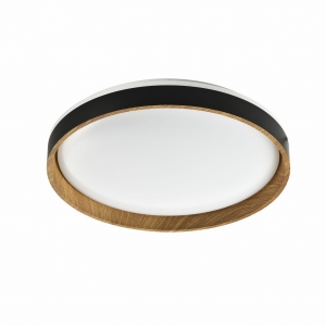 Zuma Line BOIS Lampa sufitowa plafon kolor czarny/drewno metal/plastik, LED 2147Lm 3000-5000K IP20 - CL2204003-490MBWT