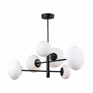 Zuma Line OMI Lampa wisząca kolor czarny metal/szkło, 6*G9 IP20 - 1196