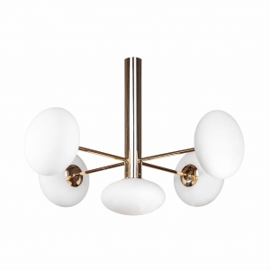 Zuma Line OMI Lampa sufitowa kolor złoty metal/szkło, 5*G9 IP20 - 1199