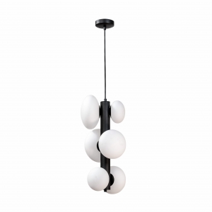Zuma Line OMI Lampa wisząca kolor czarny metal/szkło, 6*G9 IP20 - 1194