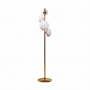 Zuma Line OMI Lampa podłogowa kolor złoty metal/szkło, 4*G9 IP20 - 1177