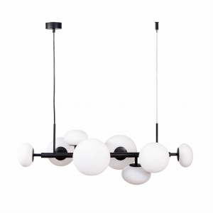 Zuma Line OMI Lampa wisząca kolor czarny metal/szkło, 8*G9 IP20 - 1192