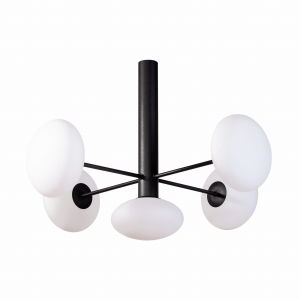 Zuma Line OMI Lampa sufitowa kolor czarny metal/szkło, 5*G9 IP20 - 1198