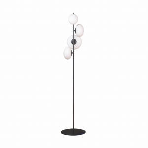 Zuma Line OMI Lampa podłogowa kolor czarny metal/szkło, 4*G9 IP20 - 1176