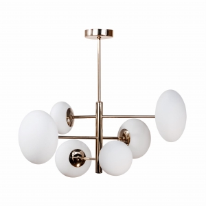 Zuma Line OMI Lampa wisząca kolor złoty metal/szkło, 6*G9 IP20 - 1197