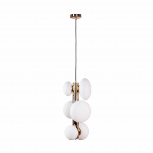 Zuma Line OMI Lampa wisząca kolor złoty metal/szkło, 6*G9 IP20 - 1195