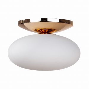 Zuma Line OMI Lampa sufitowa plafon kolor złoty metal/szkło, E27 IP20 - 1185