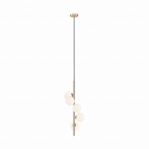 Zuma Line ARCTURUS Lampa wisząca kolor francuskie złoto metal/szkło, 5*G9 IP20 - P0574-05E-F7AA