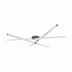 Zuma Line LAUTARO Lampa sufitowa plafon kolor czarny mat plastik, LED 1800Lm 3000K IP20 - 1006