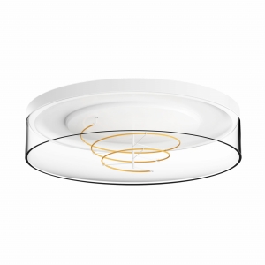 Zuma Line NOLAN Lampa sufitowa plafon kolor transparentny plastik, LED 1800Lm 2700K IP20 - 1004