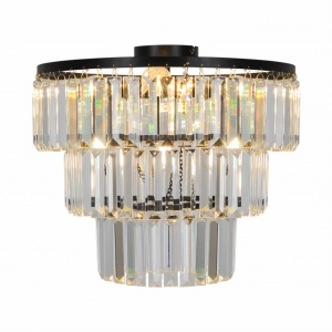 P17127-4-BK TIFANNY LAMPA SUFITOWA CZARNA/BLACK Zuma Line
