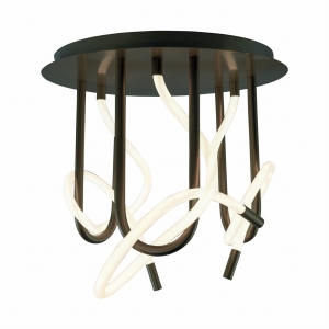 Zuma Line BALBO Lampa sufitowa kolor czarny mat metal/silikon, LED 3830Lm 3000-6000K IP20 - 2023573-BK