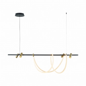 2200277L BALBO LAMPA WISZĄCA ZŁOTA-CZARNA/GOLD-BLACK Zuma Line