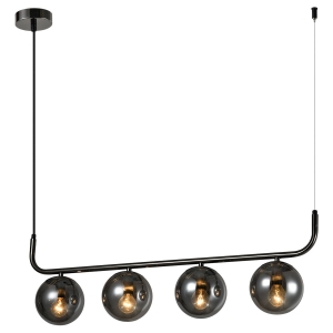 Lampa wisząca Alisa grafitowa smoked 4xE14 LP-005/4L BK Light Prestige