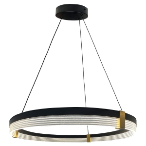 Lampa wisząca Plum 1 LED CCT średnia czarna LP-0407/1P M BK Triangle Light Prestige