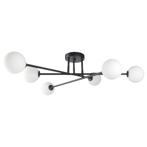 PLAFON  DORADO 6  CZARNY LP-002/6C BK LIGHT PRESTIGE