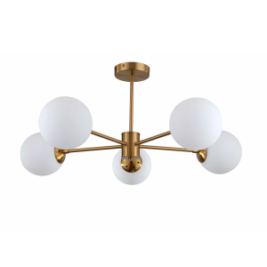 Lampa wisząca Roma 5 złota LP-1345/5P GD Light Prestige