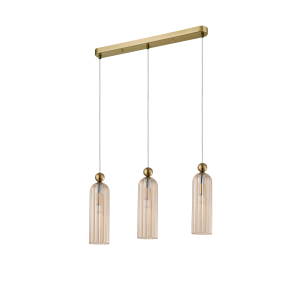 Lampa wisząca Piega 3 LP-939/3L amber Light Prestige