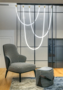 Lampa wisząca Rope Light 2M biały/złoty LP-642/2M Light Prestige