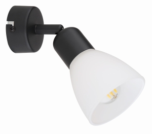 Spot reflektorek czarno biały MALTA 1 LP-877/1W BK Light Prestige