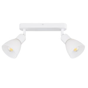 Spot na listwie  2xE14 w kolorze białym MALTA 2 LP-877/2W WH Light Prestige