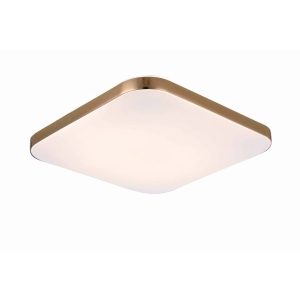 Plafon LED Babilon kwadratowy średni 4000K złoty LP-335/1C M 4GD square Light Prestige