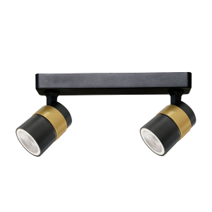 Lampa sufitowa spot Anillo 2 czarny LP-770/2W BK Light Prestige