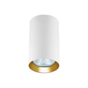 Spot tuba MANACOR  biało - złota 9 cm LP-232/1D-90  Light Prestige