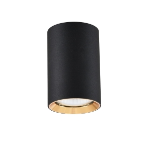 Spot tuba MANACOR czarno-złota 6x9cm GU10 LP-232/1D-90  LIGHT PRESTIGE