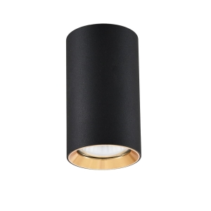 Spot tuba MANACOR czarno-złota 6x13cm GU10 LP-232/1D-130  LIGHT PRESTIGE