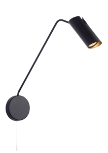 Kinkiet FUTURO 1 czarny z wysięgnikiem  LP-17001/1WL BK  LIGHT PRESTIGE
