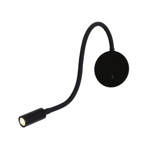Kinkiet Senise LED czarny regulowany z wyłącznikiem  LP-2021/1W BK Light Prestige