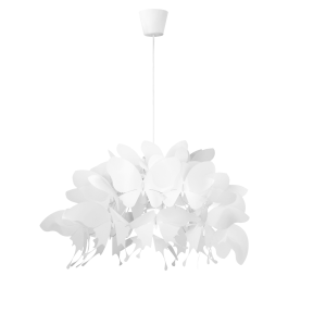 Lampa wisząca Farfalla 1 biała motyle 50cm LP-3439/1P Light Prestige