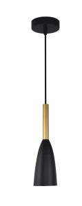 Lampa wisząca Solin czarno/złota LP-181/1P Light Prestige