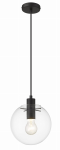 Lampa wisząca mała czarna LP-004/1P S BK  LIGHT PRESTIGE