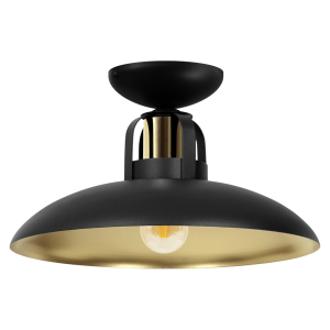 Milagro Lampa sufitowa FELIX BLACK/GOLD 1xE27 MLP8905