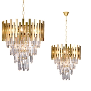 Milagro Żyrandol ASPEN II GOLD 9xE14 ML6000