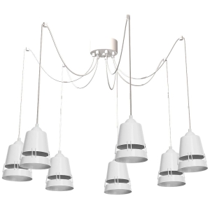Milagro Lampa Wisząca APOLLO WHITE 7xE27 MLP775