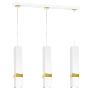 Milagro Lampa wisząca VIDAR WHITE/GOLD 3xGU10 MLP6276