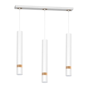 Milagro Lampa wisząca JOKER WHITE/WOOD 3xGU10 MLP6302