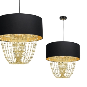 Milagro Lampa wisząca ALMERIA BLACK/GOLD 1xE27 MLP6442