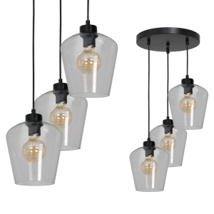 Milagro Lampa wisząca SANTIAGO CLEAR 3xE27 MLP6611